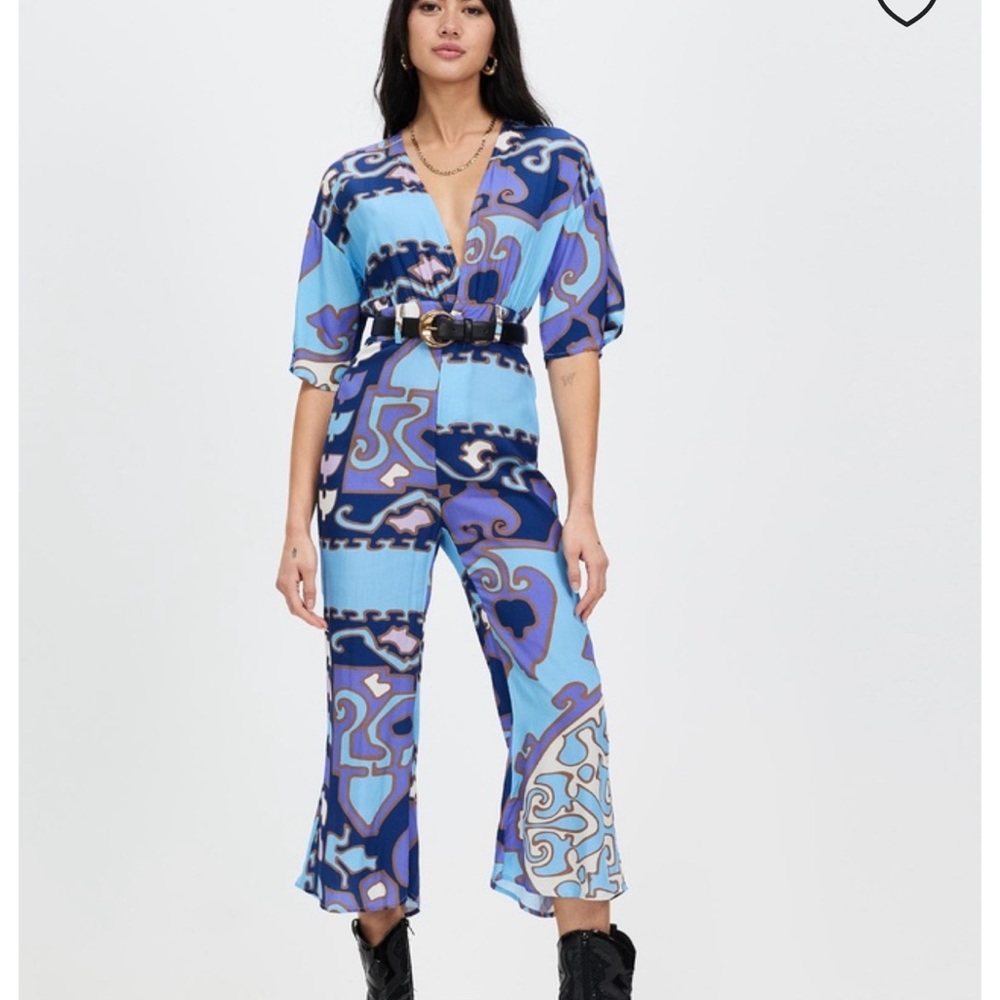 Free people LENNI the Label Priestess Jumpsuit S NWT Dusk